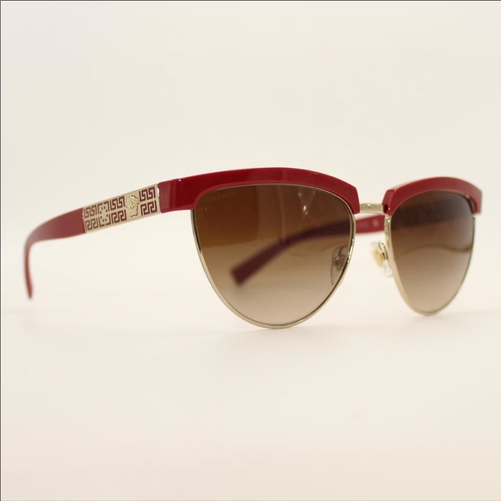 Versace Crystal Greek Motif Sunglasses